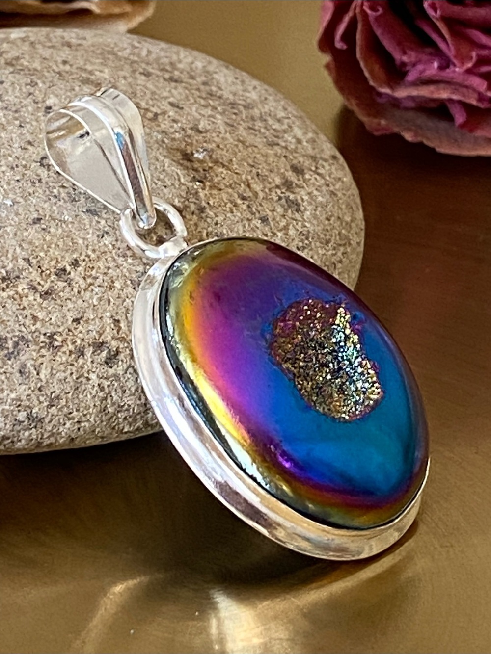 Titanium Druzy Pendant - Picture 6 of 10